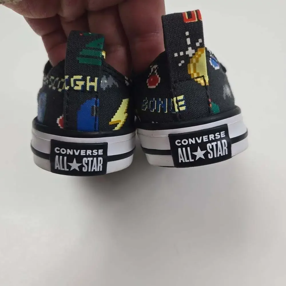 Converse Kids Easy-On Gamer 8 Bit Video Game Low Top Shoes Size 4C